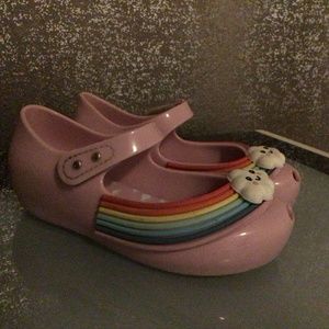 Mini Melissa Ultragirl Blush Rainbow Cloud Size 10